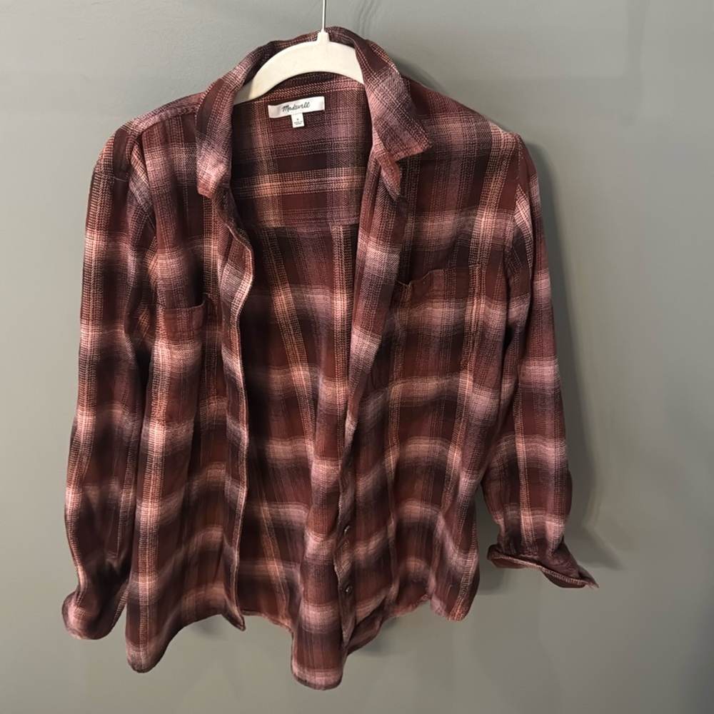Madewell Flannel Top